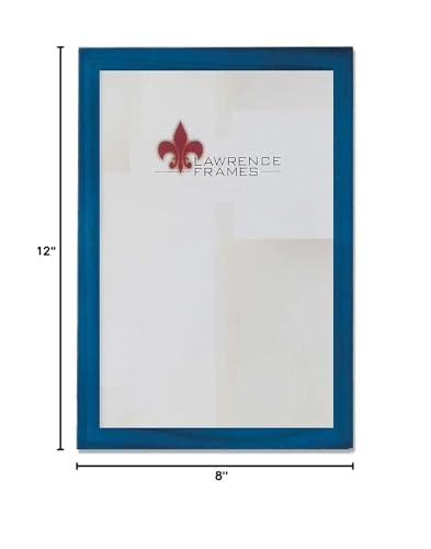 Lawrence Frames 755782 8x12 Blue Wood Picture Frame - Gallery Collection - Image 2